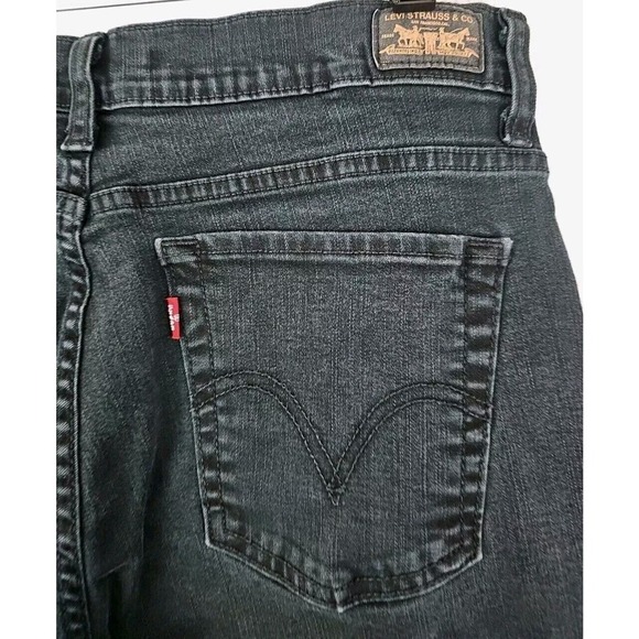 Levi's 512 ~Woman Size 14M~ Black Denim Perfectly Slimming Bootcut Jeans. - Picture 2 of 9